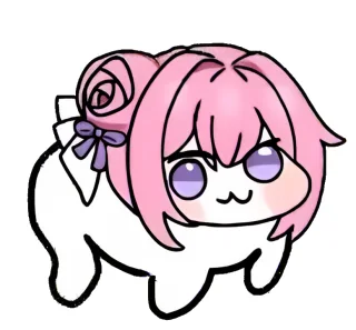 Doro（ドロシー / ドロロン） おすわりDoro スタンプ #001 メッセージ用スタンプパック 高画質・透かしなし素材 無料ダウンロード