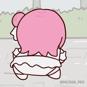 Doro（ドロシー / ドロロン） うつ伏せDoro スタンプ #022 動くGIFミーム素材 - #022 - 高画質・透かしなし