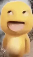 奶龙大笑表情包：眯成缝的眼睛配大张的嘴，一脸傻乐